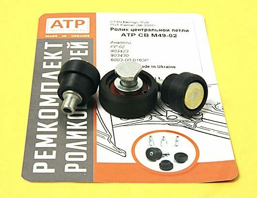 Ремкомплект роликов центральной петли Citroen Berlingo I