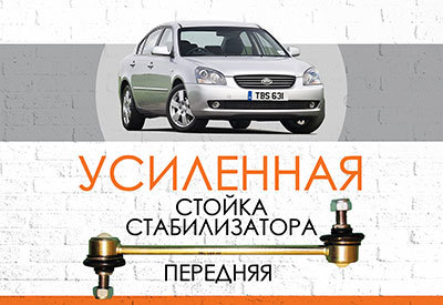 УСИЛЕННАЯ <span style="font-weight: normal;">Передняя стойка стабилизатора</span> <span style="font-weight: bold;">Kia Magentis II</span> (MG): <span style="font-style: italic; font-weight: normal;">2005-2010</span><br>